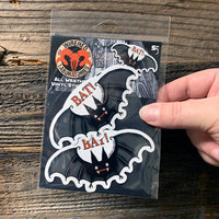 Bat! Vinyl Stickers! Spooky TWO Bat Pack!