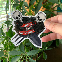 Goth Gardner Wreath Sticker!