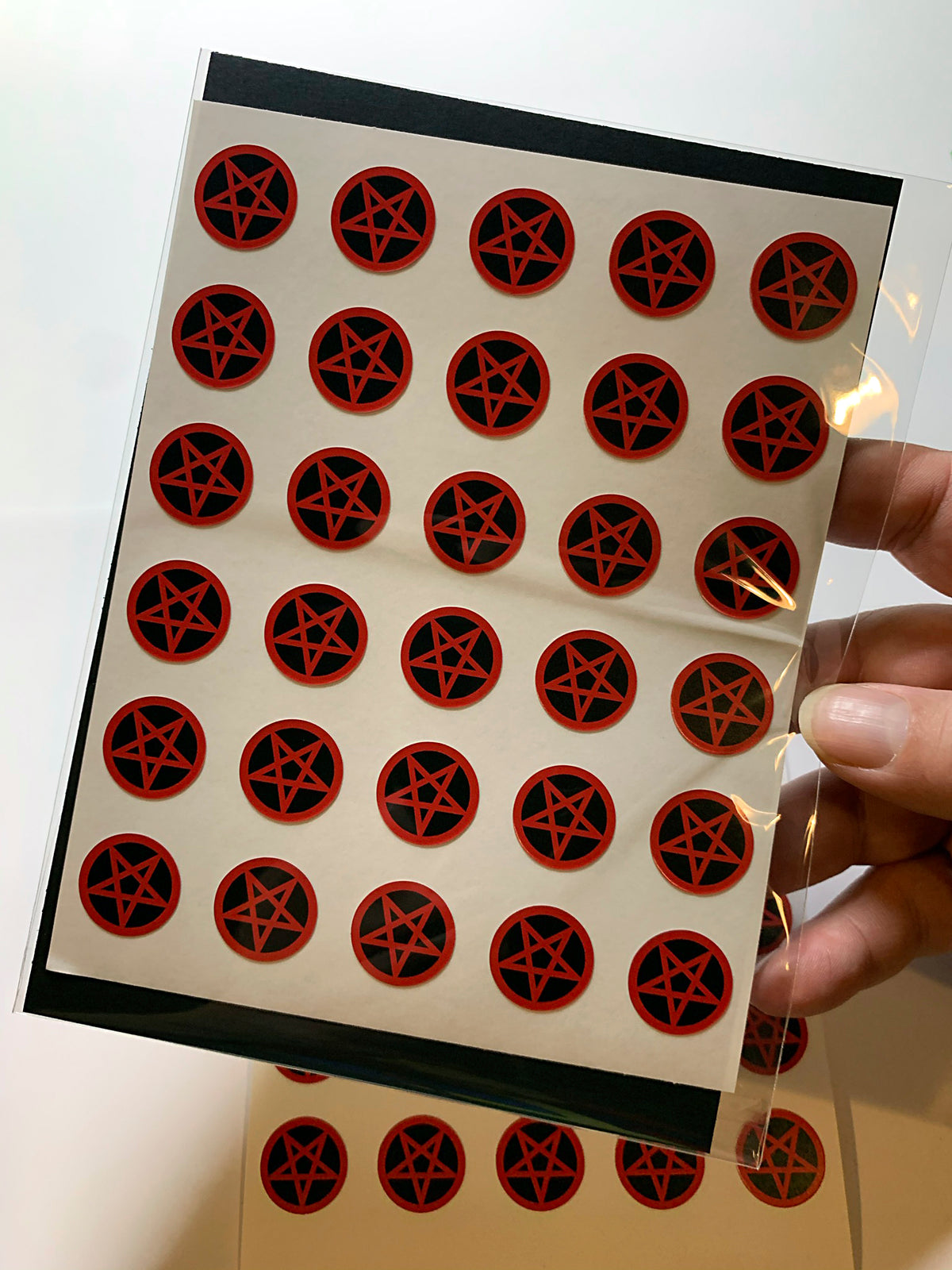 Pentagram Sticker Sheet! 35 peel and stick decals!