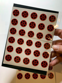 Pentagram Sticker Sheet! 35 peel and stick decals!