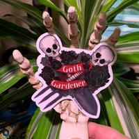 Goth Gardner Wreath Sticker!