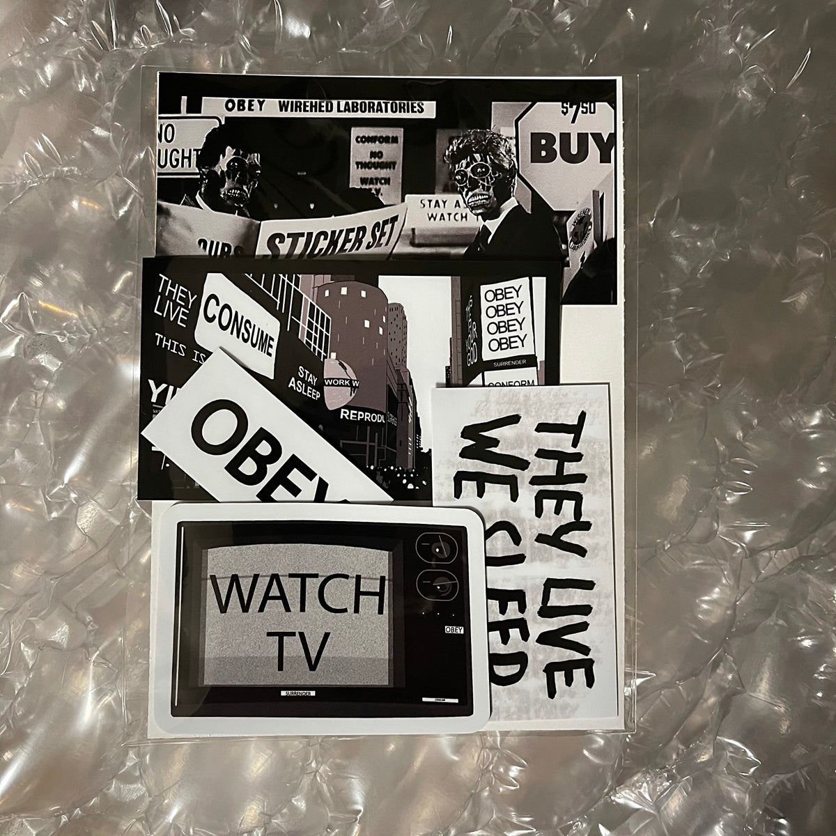 THEY LIVE, We Sleep! Vinyl Sticker Set!