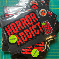 HORROR ADDICT Vinyl Sticker! Large 5.5"