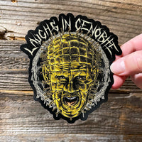 Laughs in Cenobite Sticker- Pinhead LARGE Version!