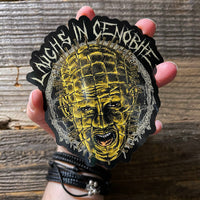 Laughs in Cenobite Sticker- Pinhead LARGE Version!