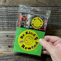 Be Kind Rewind VHS -Retro Vinyl Sticker!