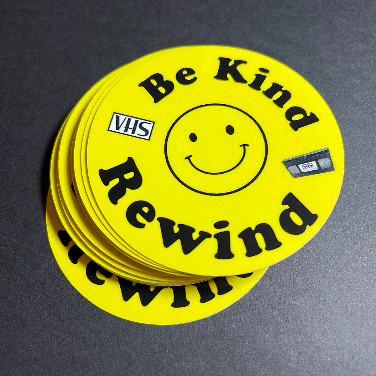 Be Kind Rewind VHS -Retro Vinyl Sticker!