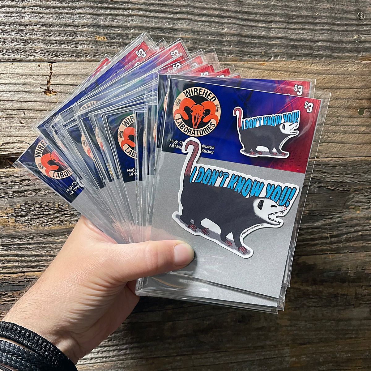 "I don't Know You!" Screaming Possum Vinyl Sticker!