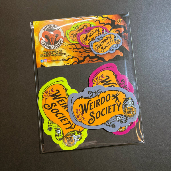 Weirdo Society Vinyl Stickers! Three (3) Pack!