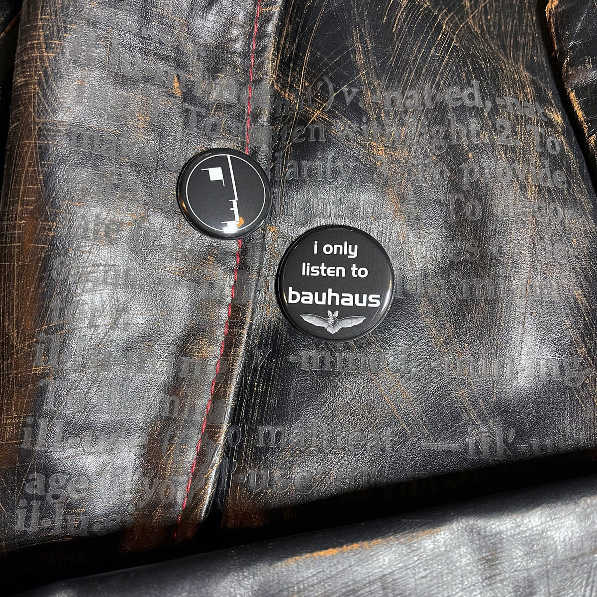 I Only Listen To Bauhaus | STICKER & Pin Set!