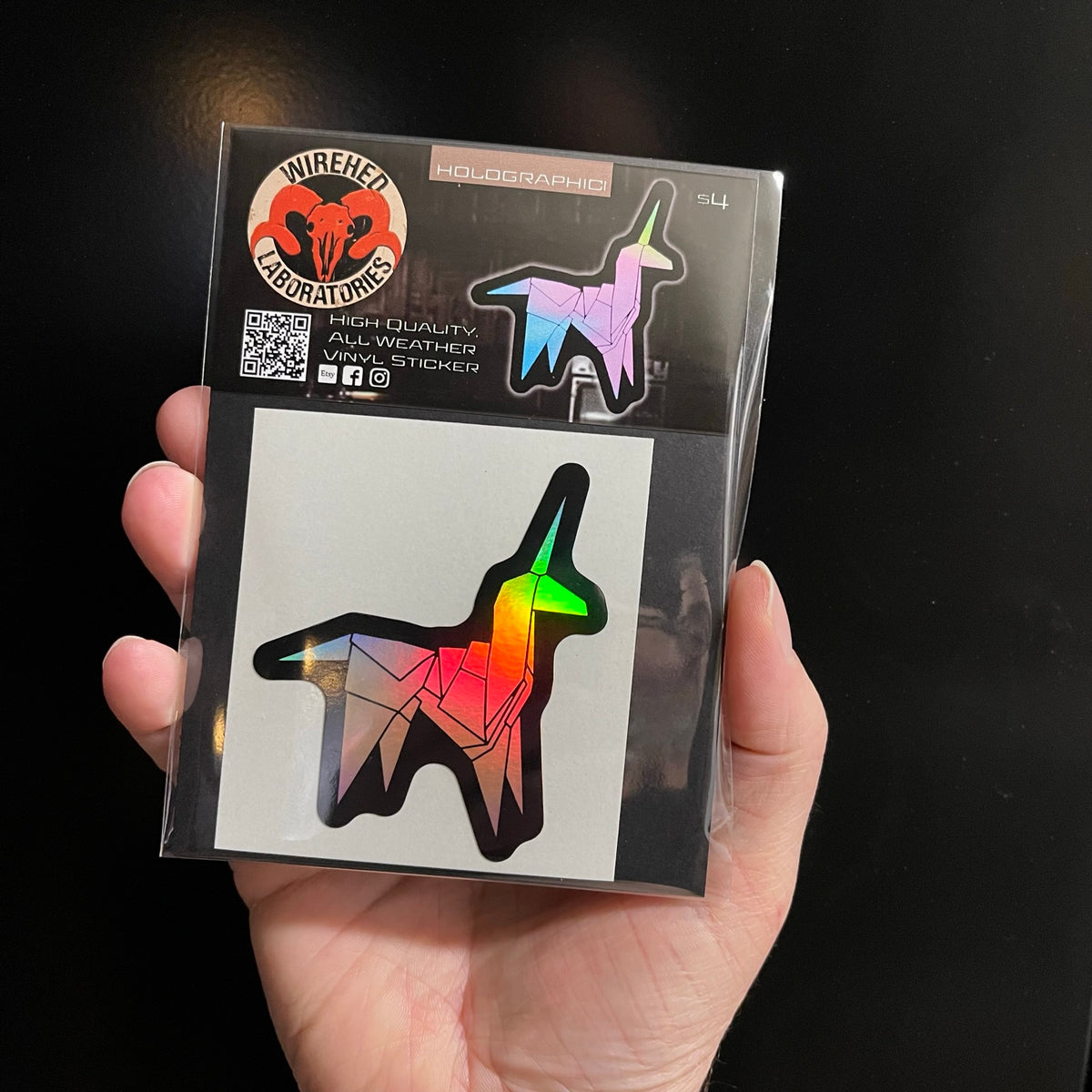 Blade Runner Holographic Unicorn Sticker