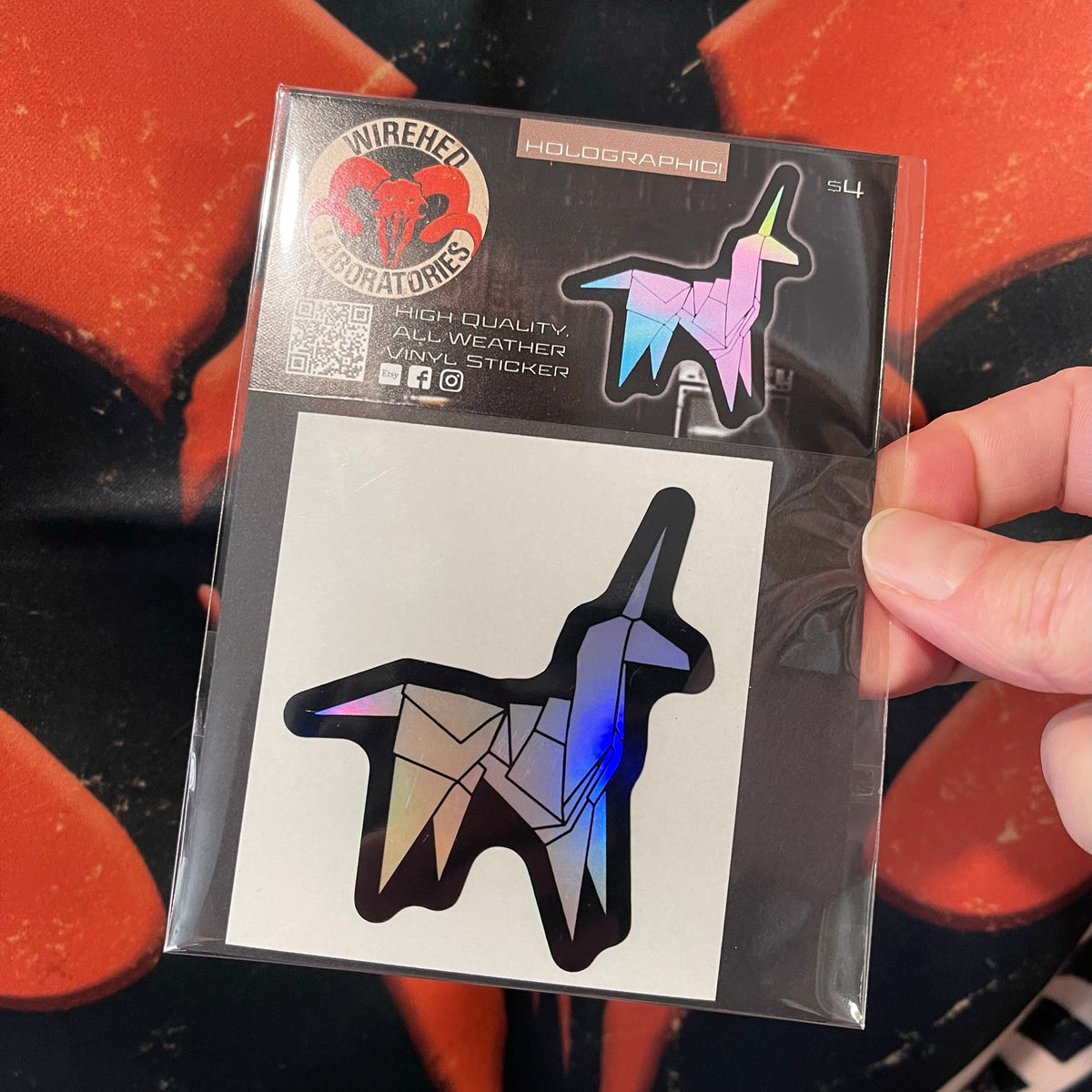 Blade Runner Holographic Unicorn Sticker
