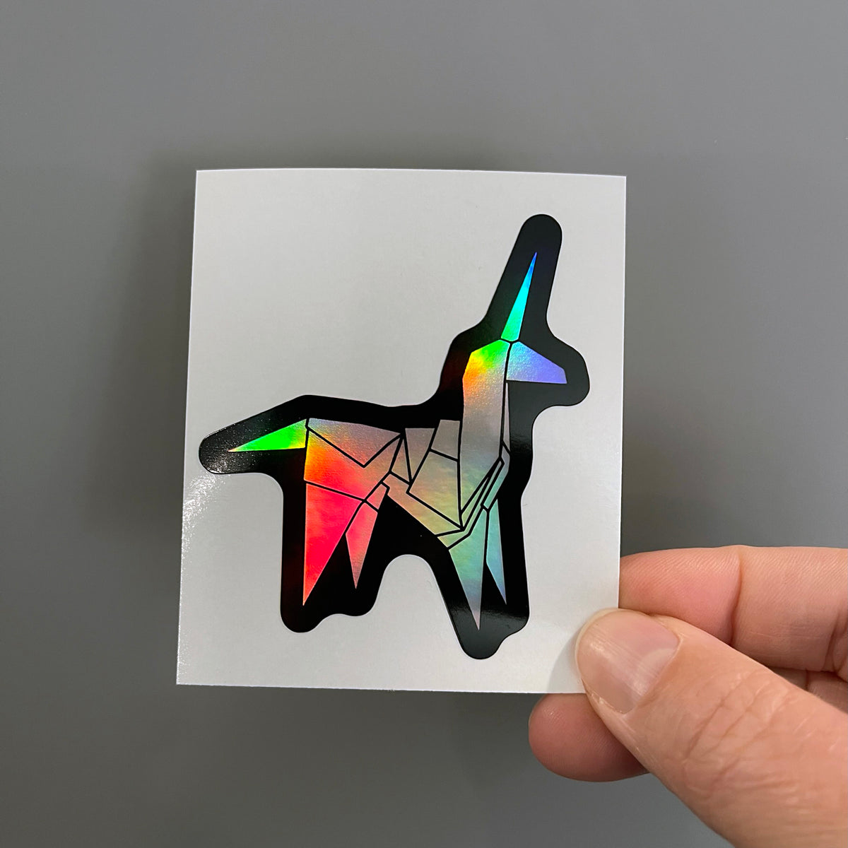 Blade Runner Holographic Unicorn Sticker