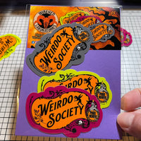 Weirdo Society Vinyl Stickers! Three (3) Pack!