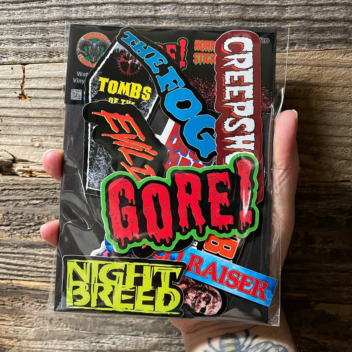 GORE! Horror Movie Logo Sticker 12 PACK!