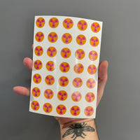 Radiation Sticker Sheet! 35 vinyl decals!