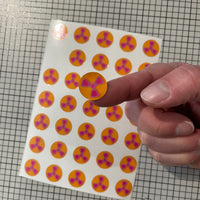 Radiation Sticker Sheet! 35 vinyl decals!