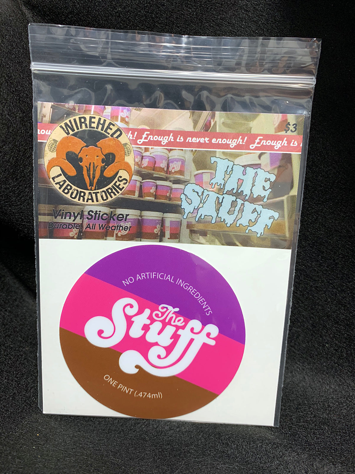 The Stuff - Horror Movie Logo Vinyl Sticker!