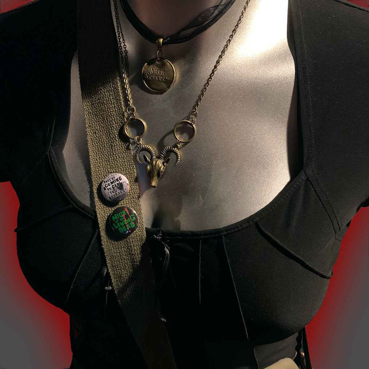 Night of the Living Dead Buttons! Two classic 1" pins.