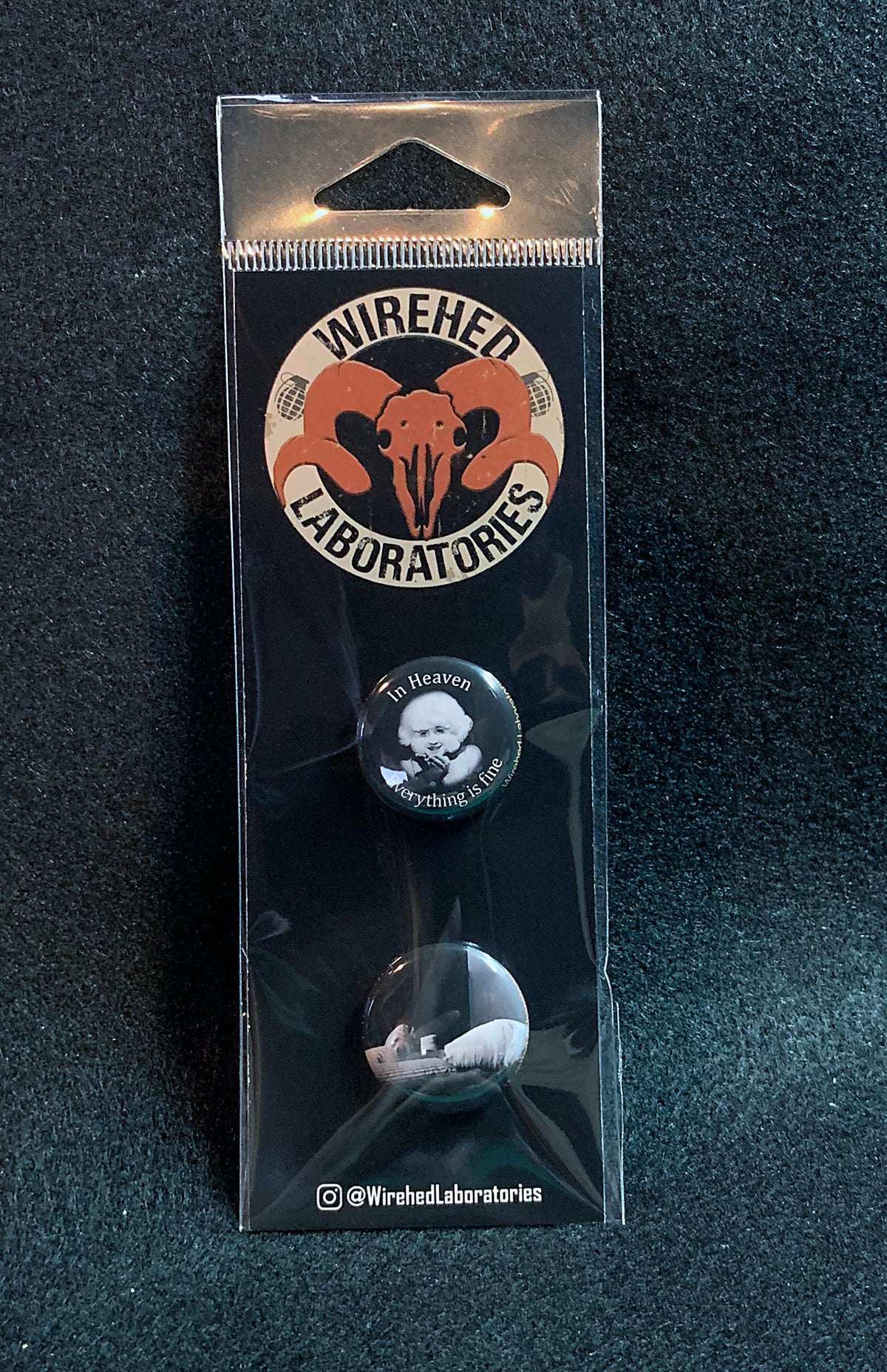 ERASERHEAD 1" Button Set. Two Pins!
