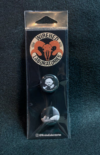 ERASERHEAD 1" Button Set. Two Pins!