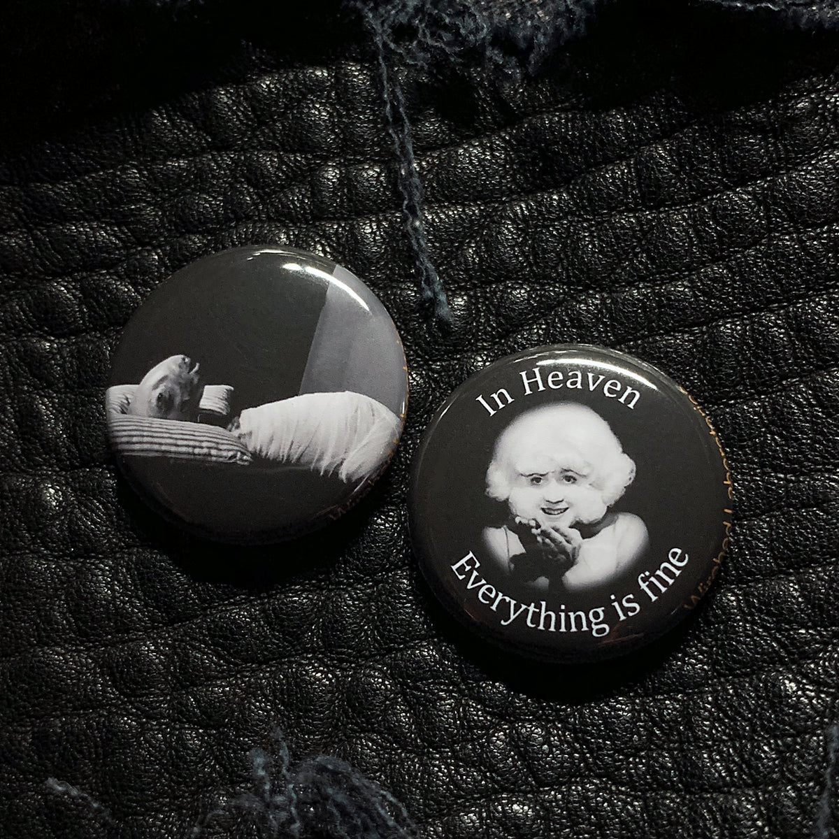 ERASERHEAD 1" Button Set. Two Pins!