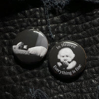 ERASERHEAD 1" Button Set. Two Pins!