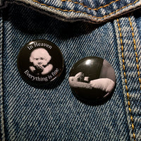 ERASERHEAD 1" Button Set. Two Pins!
