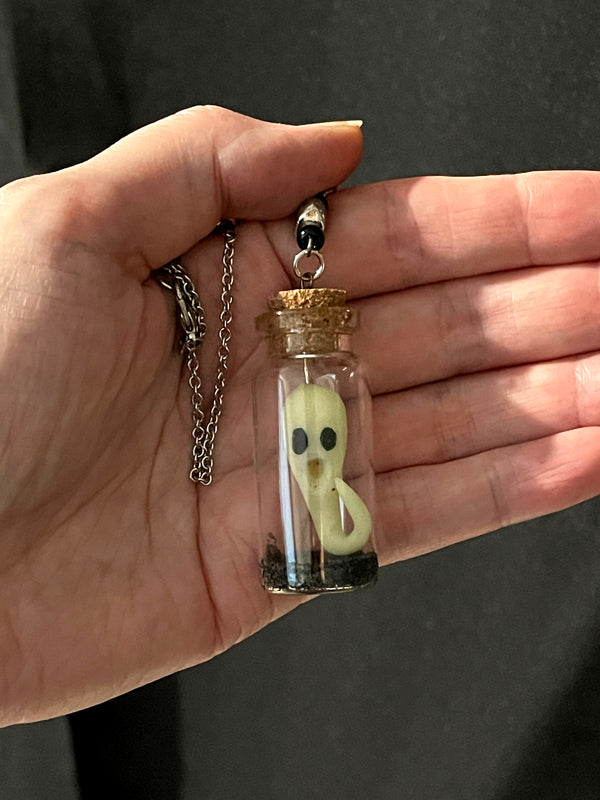 Ghost in a Jar Necklace!