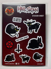 Hail Satan Vinyl Sticker Sheet!