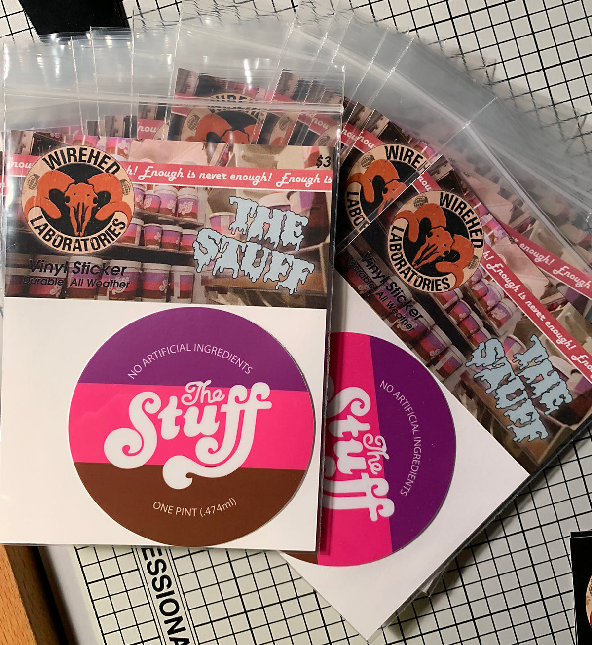 The Stuff - Horror Movie Logo Vinyl Sticker!