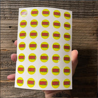 GORE! Section Sticker Sheet! 1 sheet of Thirty-five (35) 3/4" vinyl stickers!