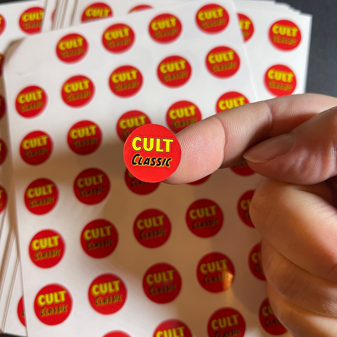 Cult Classic Section Sticker Sheet! 1 sheet of Thirty-five (35) 3/4" vinyl stickers!