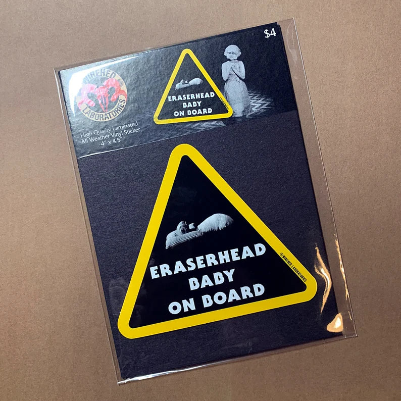 Eraserhead Baby On Board Sticker