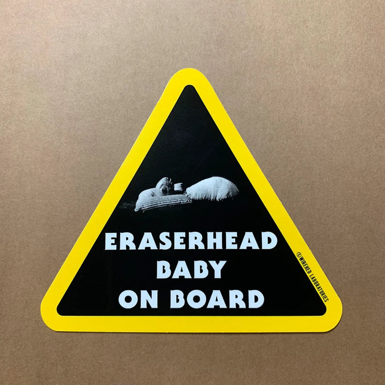 Eraserhead Baby On Board Sticker