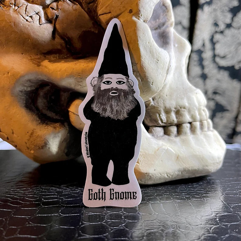 Goth Gnome Sticker