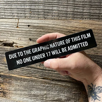 Rated NC17 Bumper Sticker