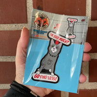 I'm Too Much? Go Find Less! Punk Cat Sticker
