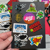 10 Mini Horror Stickers! Small versions of our most popular stickers!