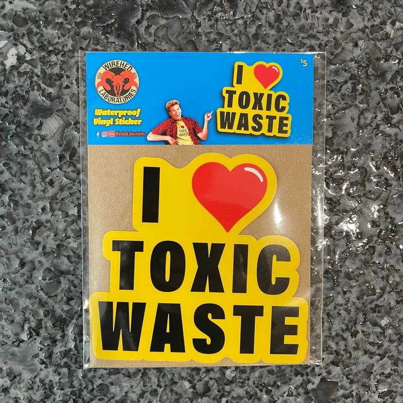 I Love Toxic Waste Bumper Sticker