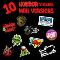 10 Mini Horror Stickers! Small versions of our most popular stickers!
