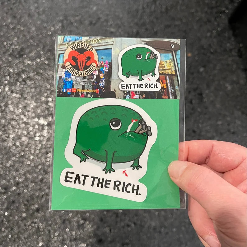 Eat the rich! Sticker