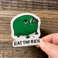 Eat the rich! Sticker