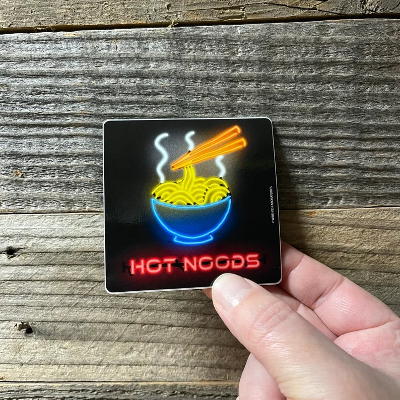 Hot Noods! Sexy Noodle Cyberpunk Sticker