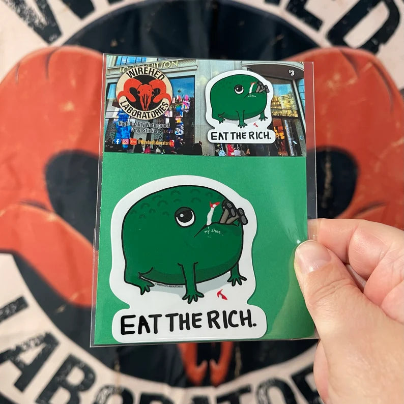 Eat the rich! Sticker