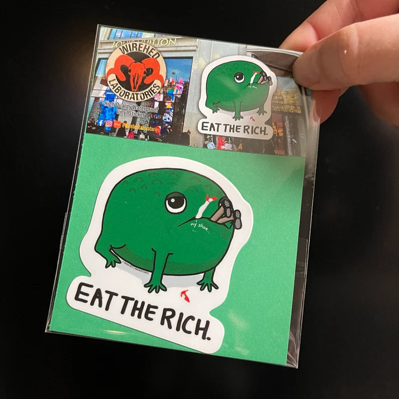 Eat the rich! Sticker