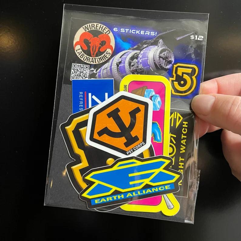 Babylon 5 Sticker Pack! 6 Sticker Set!
