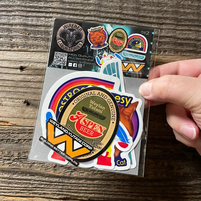 Alien Sticker Pack! 6 Sticker Set!