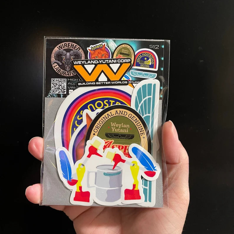 Alien Sticker Pack! 6 Sticker Set!