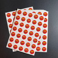 Cult Classic Section Sticker Sheet! 1 sheet of Thirty-five (35) 3/4" vinyl stickers!